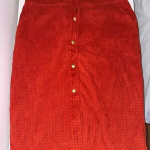 Eva Mendes for New York & Company Red Pencil Skirt